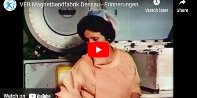 Promotional video by then VEB Recording Tape production in Dessau, East Germany
